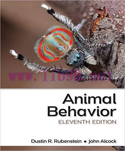 [PDF]Animal Behavior: An Evolutionary Approach, 11th Edition [John Alcock]