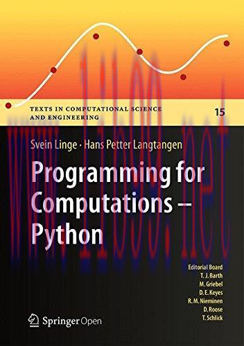 [FOX-Ebook]Programming for Computations - Python: A Gentle Introduction to Numerical Simulations with Python
