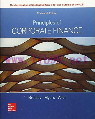 [FOX-Ebook]Principles of Corporate Finance, 13th Edition