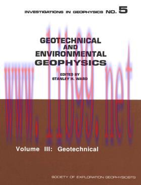 [PDF]Geotechnical and Environmental Geophysics Volume III Geotechnical