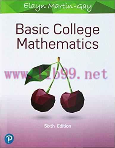 [PDF]Basic College Mathematics, 6th Edition[Martin-Gay, K. Elayn]