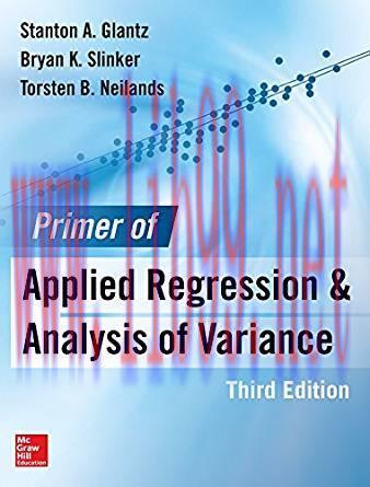 [PDF]Primer of Applied Regression and Analysis of Variance, 3rd Edition