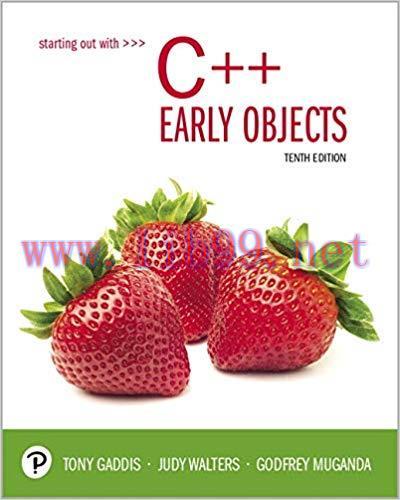 [EPUB]Starting Out with C++: Early Objects (10th Edition) [Tony Gaddis]