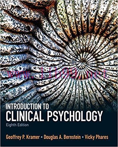 [PDF]Introduction to Clinical Psychology 8th Edition [Geoffrey P. Kramer] PDF+EPUB