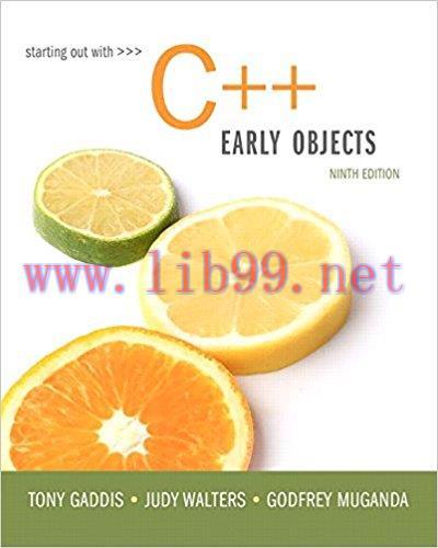 [EPUB]Starting Out with C++ - Early Objects, 9th Edition [Tony Gaddis]