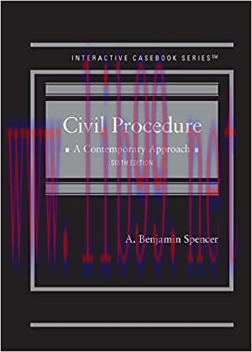 [PDF]Civil Procedure A Contemporary Approach (Interactive Casebook Series) 6th Edition