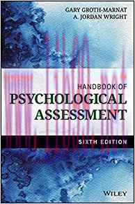 [PDF]Handbook of Psychological Assessment 6e