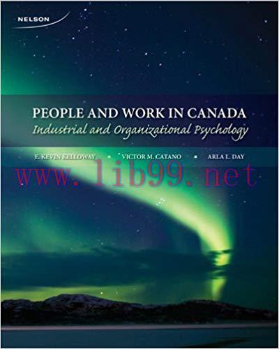 [PDF]People and Work in Canada: Industrial and Organizational Psychology [E. Kevin Kelloway]