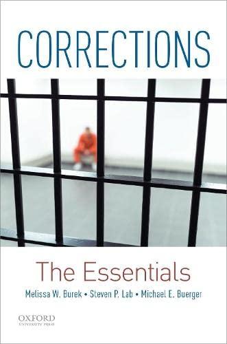 Corrections The Essentials by Melissa W. Burek