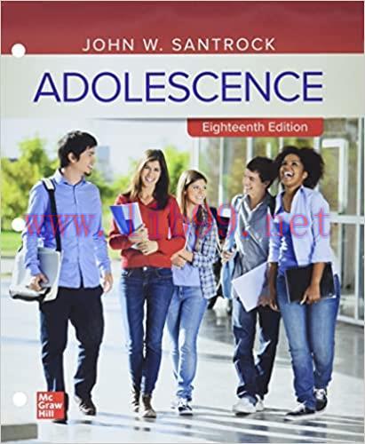 [PDF]Adolescence 18th Edition [JOHN W. SANTROCK]