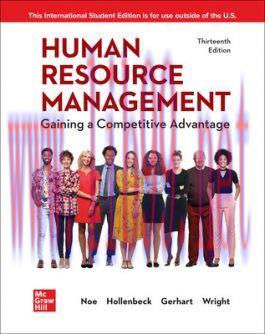 [PDF]Human Resource Management Gaining a Competitive Advantage 13th Edition [Raymond Andrew Noe]