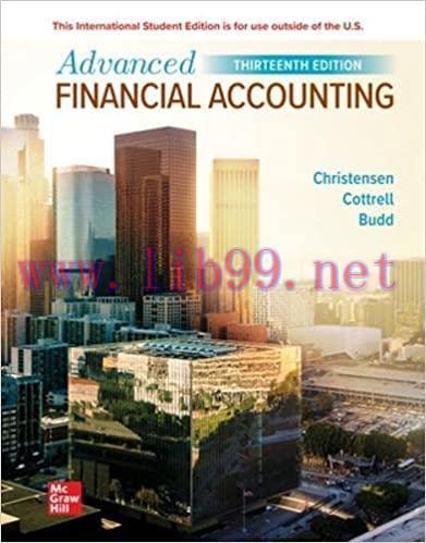 [PDF]Advanced Financial Accounting 13th Edition [Theodore E. Christensen]