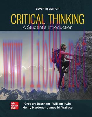 [PDF]Critical Thinking A Student’s Introduction 7TH EDITION [Gregory Bassham]