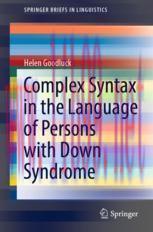 [PDF]Complex Syntax in the Language of Persons with Down Syndrome