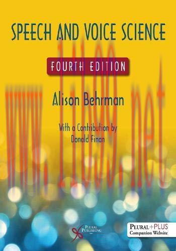 [AME]Speech and Voice Science, 4th Edition (epub)