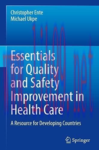 [AME]Essentials for Quality and Safety Improvement in Health Care: A Resource for Developing Countries (Original PDF)