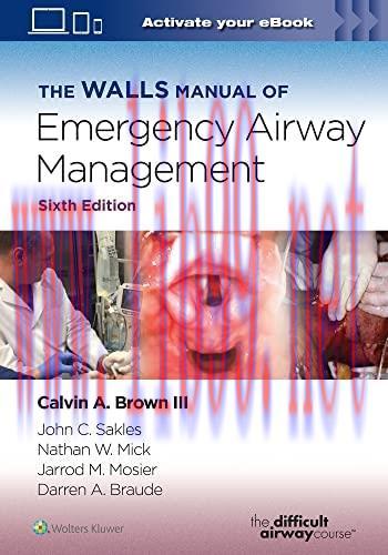 [AME]The Walls Manual of Emergency Airway Management, 6th Edition (EPUB3)