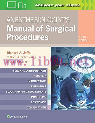 [AME]Anesthesiologist’s Manual of Surgical Procedures, 6th Edition (EPUB)