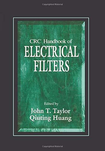 CRC Handbook of ELECTRICAL FILTERS 1st Edition