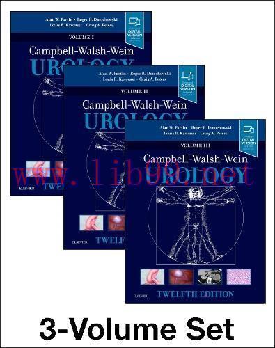 [AME]Campbell Walsh Wein Urology: 3-Volume Set, 12th Edition (Original PDF) 