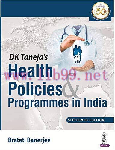 [AME]DK Taneja’s Health Policies & Programmes in India, 16th Edition (Original PDF) 
