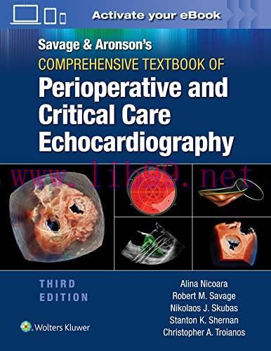 [AME]Savage & Aronson’s Comprehensive Textbook of Perioperative and Critical Care Echocardiography, 3rd Edition (EPUB3) 
