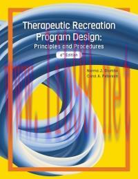 [AME]Therapeutic Recreation Program Design: Principles and Procedures, 6th Edition (High Quality Image PDF) 