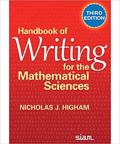 Handbook of Writing for the Mathematical Sciences Third Edition