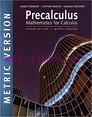 [PDF]Precalculus Mathematics for Calculus, 8th International Metric Edition