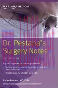 [AME]Dr. Pestana's Surgery Notes: Top 180 Vignettes for the Surgical Wards 2nd Edition 