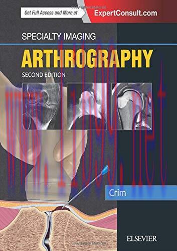 [AME]Specialty Imaging: Arthrography, 2nd Edition (ORIGINAL PDF from_ Publisher) 