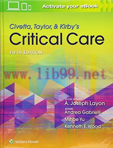 [AME]Civetta, Taylor, & Kirby's Critical Care Medicine, 5th Edition (EPUB) 