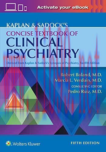 [AME]Kaplan & Sadock's Concise Textbook of Clinical Psychiatry, 5th Edition (EPUB3 + Converted PDF) 