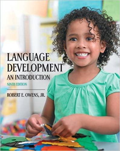 Language Development An Introduction (9th Edition) 9th Edition