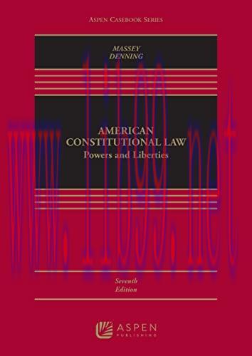 [EPUB]American Constitutional Law Powers and Liberties (Aspen Casebook Series) 7th Edition