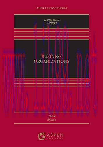 [PDF]Business Organizations (Aspen Casebook) 3rd Edition [Theresa A. Gabaldon]