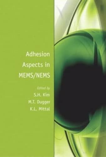 Adhesion Aspects in MEMS/NEMS 1st Edition