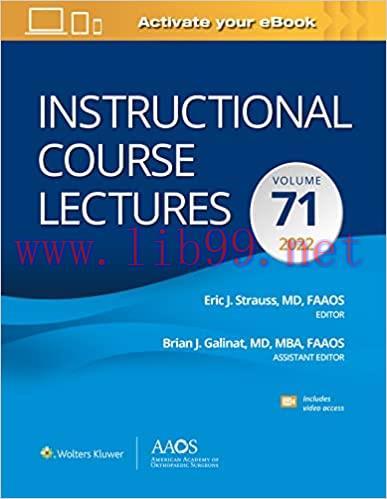[PDF]Instructional Course Lectures, Volume 71, 2022