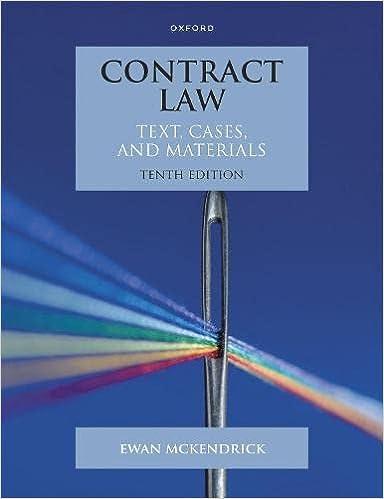 Contract Law Text Cases and Materials 10th Edition