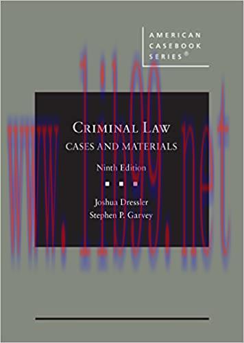 [PDF]Criminal Law: Cases and Materials (American Casebook Series) 9th Edition
