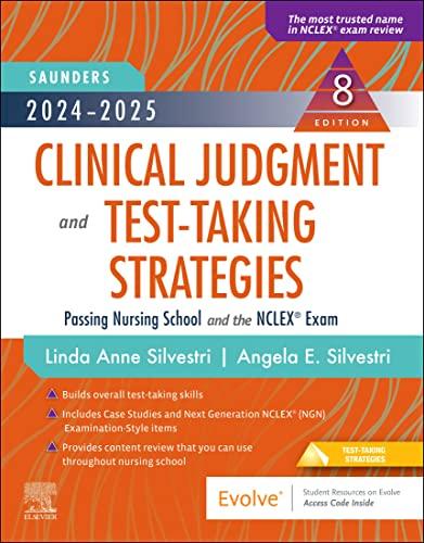 [AME]2024-2025 Saunders Clinical Judgment and Test-Taking Strategies, 8th edition (Original PDF) 