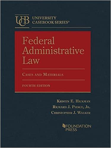[PDF]Federal Administrative Law, Cases and Materials 4th Edition