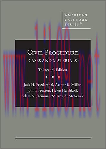 [PDF]Civil Procedure Cases and Materials 13th Edition