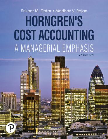 Horngren’s Cost Accounting, 17th edition