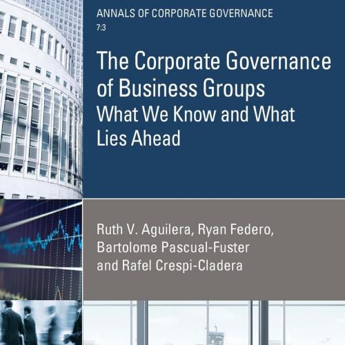 The Corporate Governance of Business Groups What We Know and What Lies Ahead (Annals of Corporate Governance)