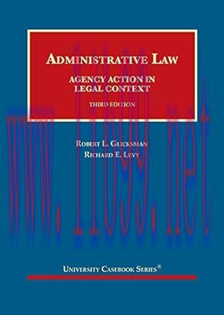 [PDF]Administrative Law Agency Action in Legal Context 3E