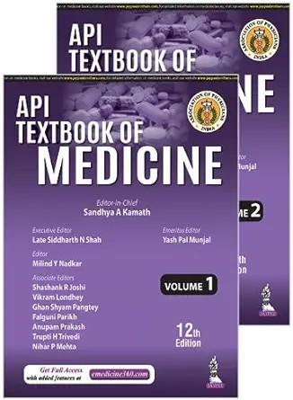 [AME]API Textbook of Medicine (2 Volumes), 12th edition (ePub+Converted PDF+e-Content) 