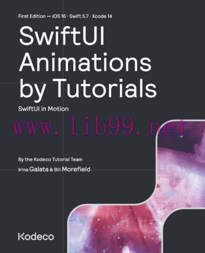 [FOX-Ebook]SwiftUI Animations by Tutorials: SwiftUI in Motion