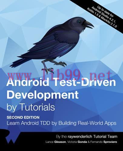 [FOX-Ebook]Android Test-Driven Development by Tutorials, 2nd Edition: Learn Android TDD by Building Real-World Apps