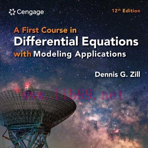 [FOX-Ebook]A First Course in Differential Equations with Modeling Applications, 12th Edition